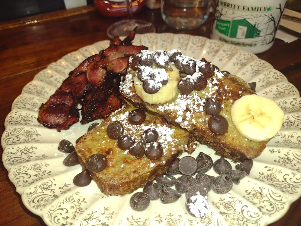 Banana Bread French Toast with Bacon